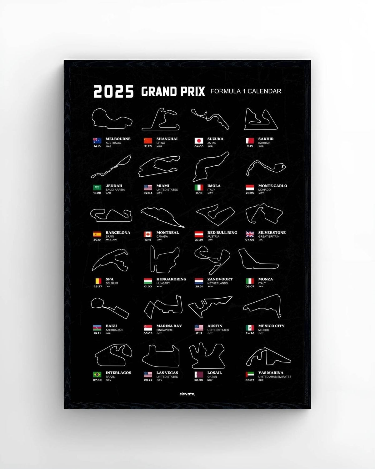 2025 Grand Prix Calendar - Elevate