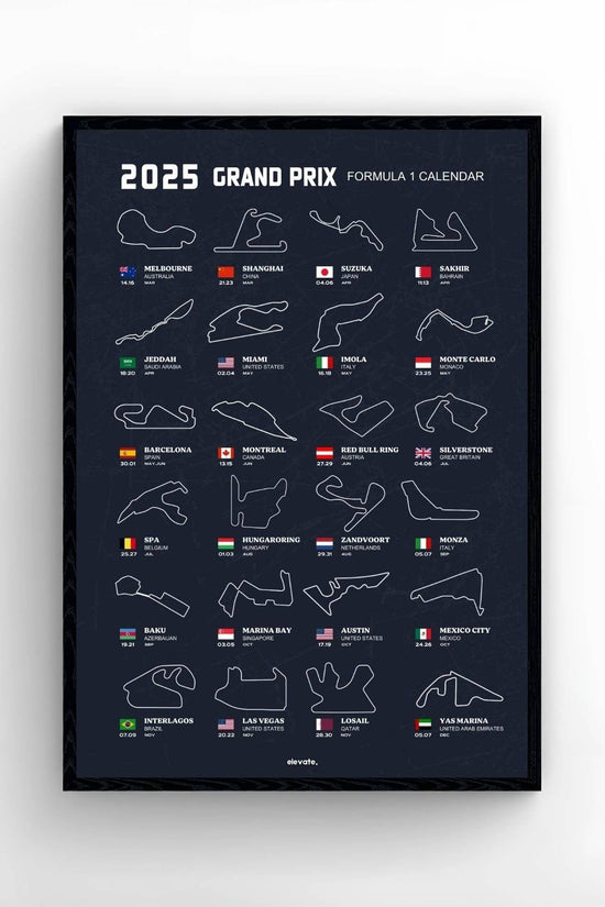Formel-1-Rennkalender 2025