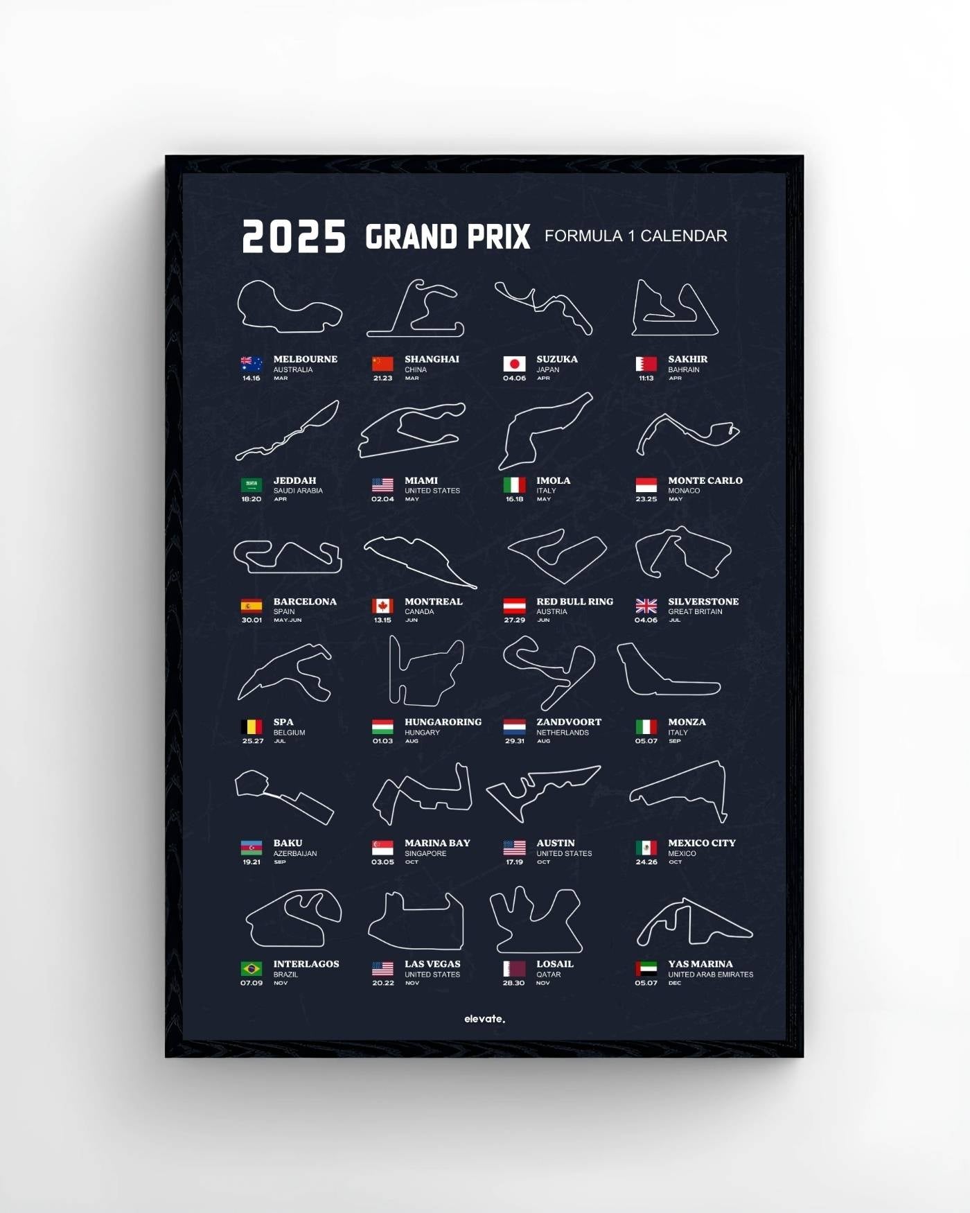 2025 Grand Prix Calendar