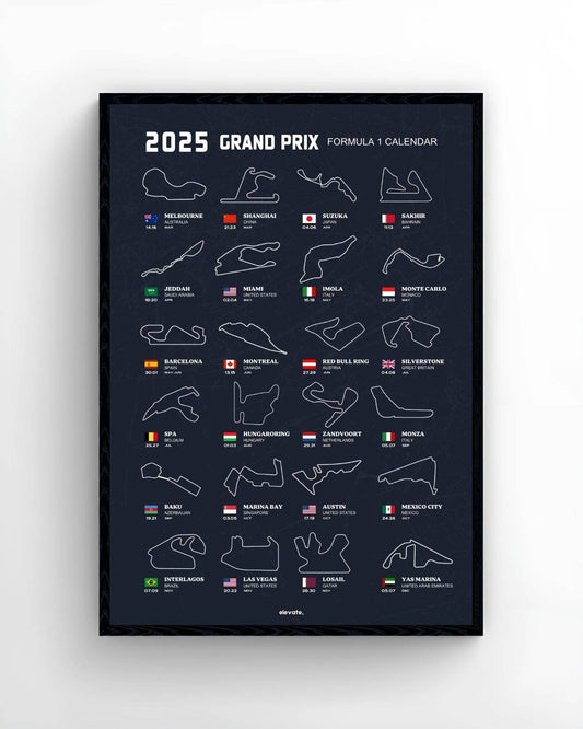 2025 Grand Prix Calendar