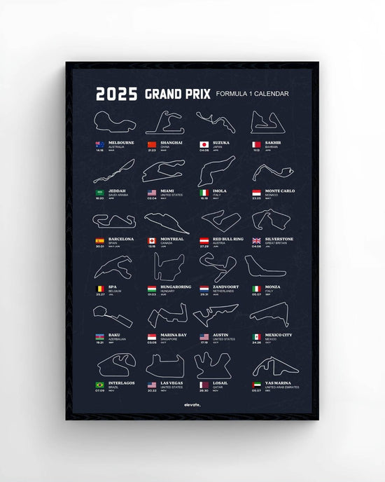 2025 Grand Prix Calendar