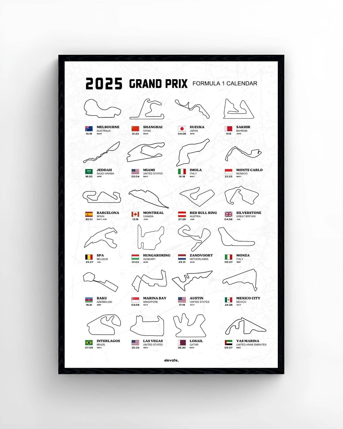 2025 Grand Prix Calendar - Elevate