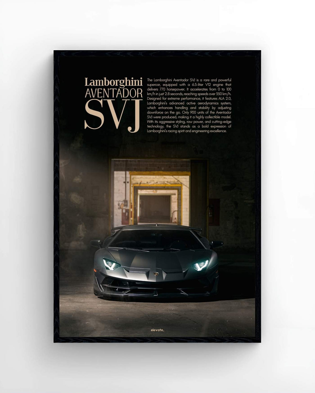 Lamborghini Aventador SVJ Warehouse - Elevate