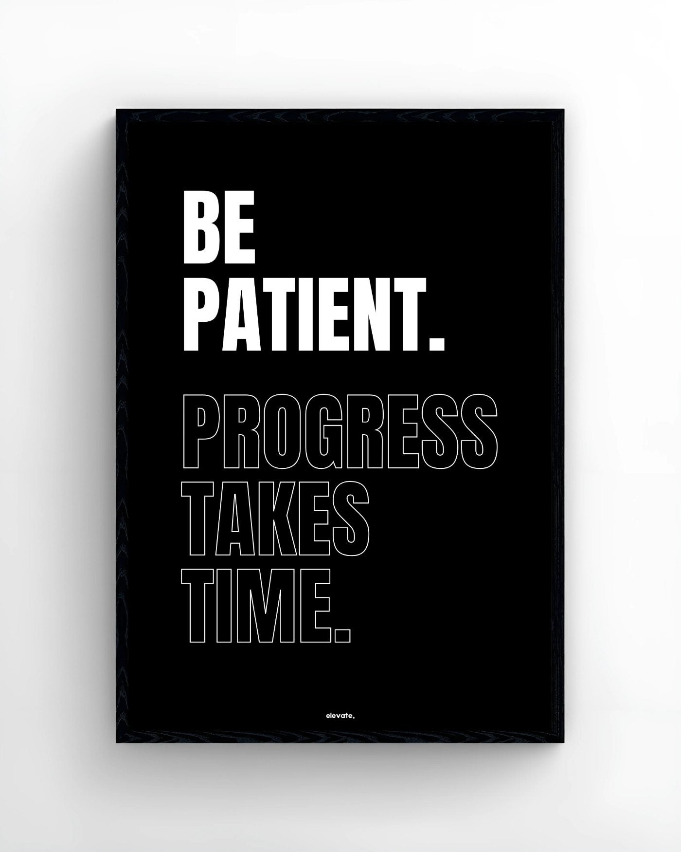 Be Patient. Progress Takes Time.