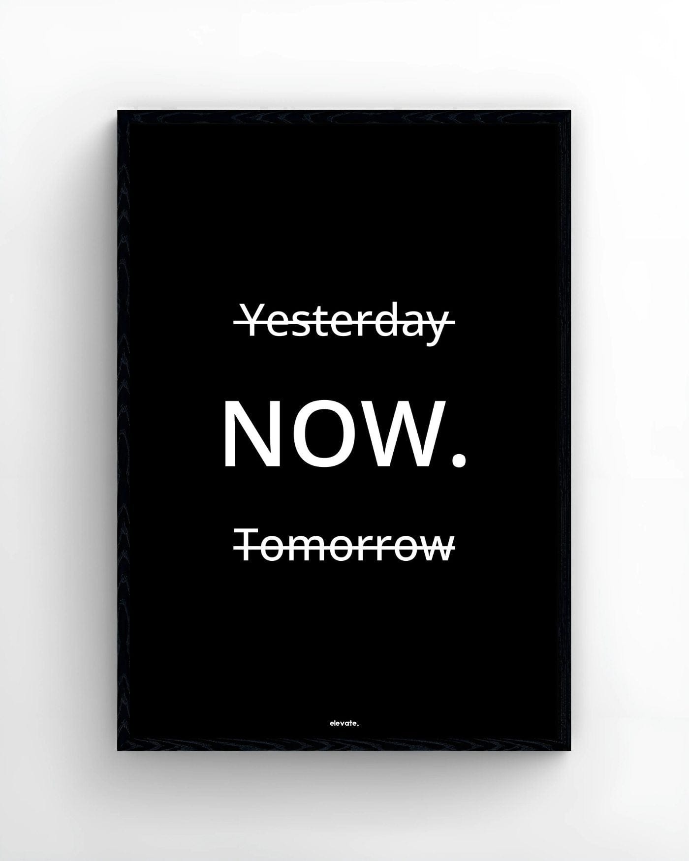 Yesterday Now. Tomorrow