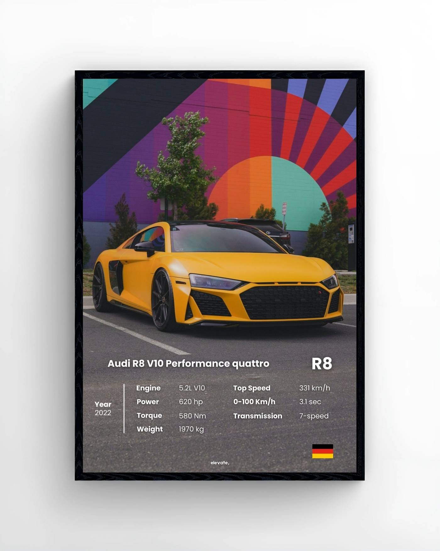 Audi R8 (Yellow)