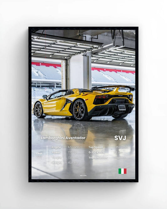 Lamborguini Aventador SVJ (Yellow)