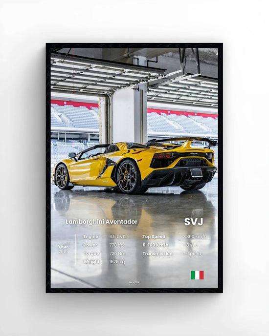 Lamborguini Aventador SVJ (Yellow)