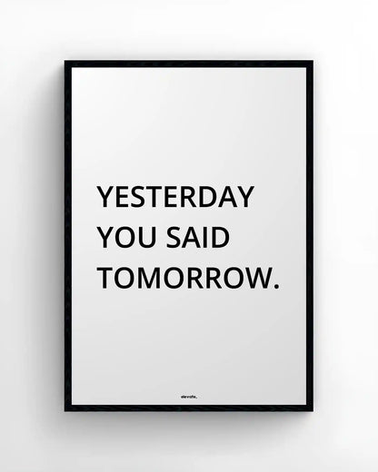 Yesterday You Said Tomorrow - Elevate